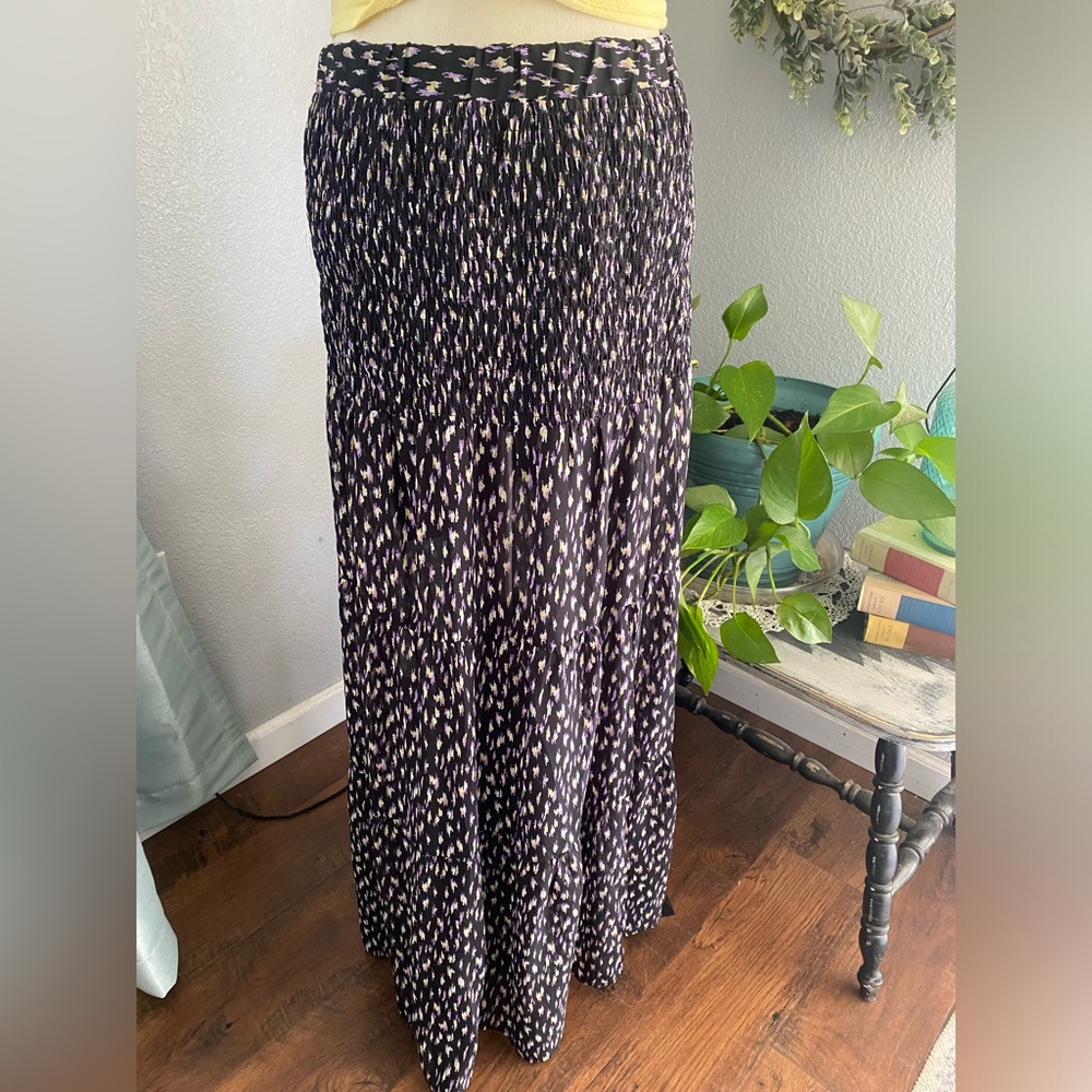 Code Mode Smocked Maxi Skirt - image 2